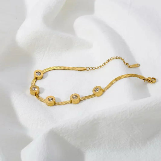 Snake Chain Zircon Bracelet