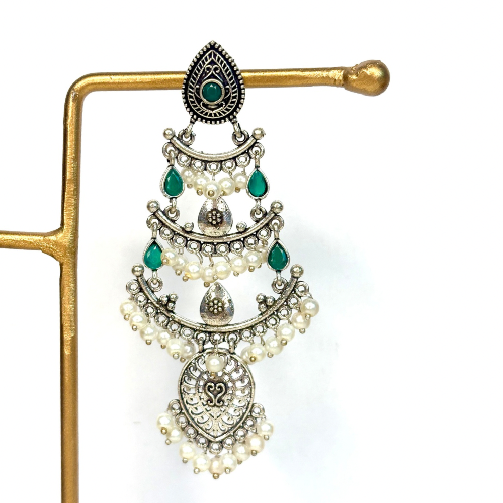 Mehrbaan jhumka Green