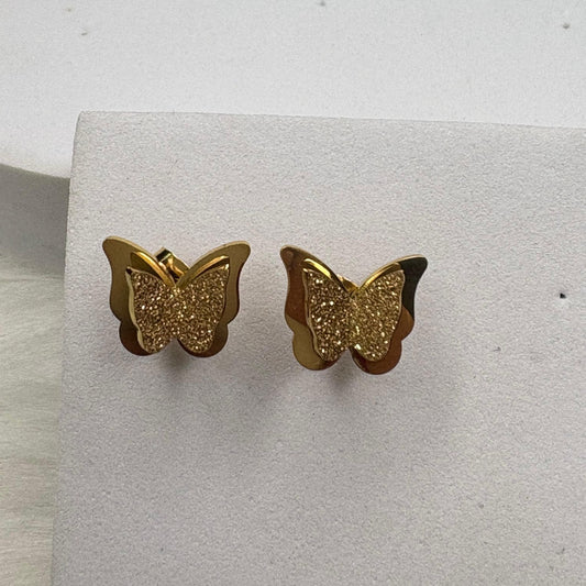 Garden Glint , Butterfly Earrings