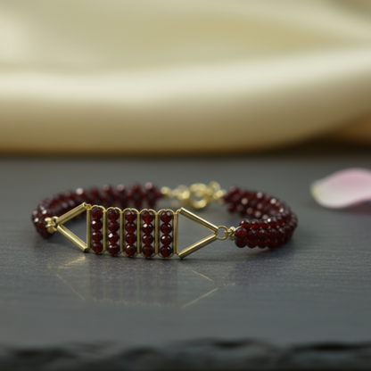 Winter Rose Bracelet (Handmade)