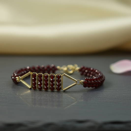 Winter Rose Bracelet (Handmade)