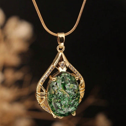 Emerald Mystique Pendant Necklace
