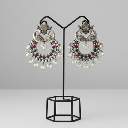 Mor Mahal Jhumkas Green