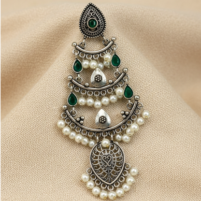 Mehrbaan jhumka Green
