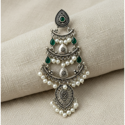 Mehrbaan jhumka Green