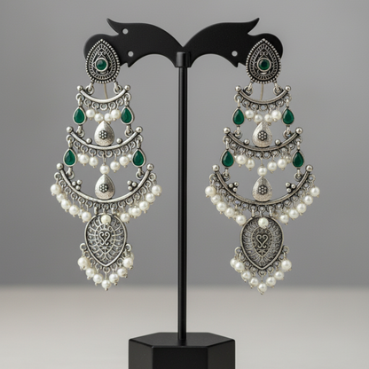 Mehrbaan jhumka Green