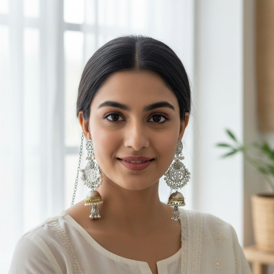 Gulnar Pearl Jhumka