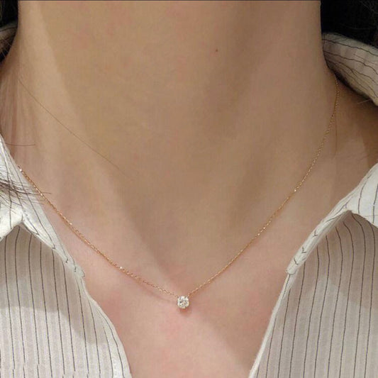 Celeste Solitaire Necklace