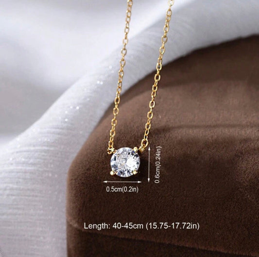 Celeste Solitaire Necklace