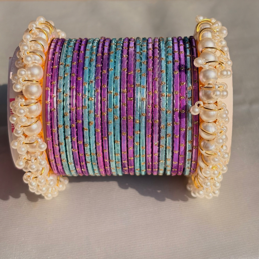 Purple and sky blue set