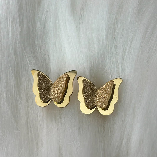 Garden Glint , Butterfly Earrings