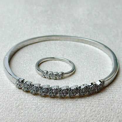 Silver stella,Handcuff with ring