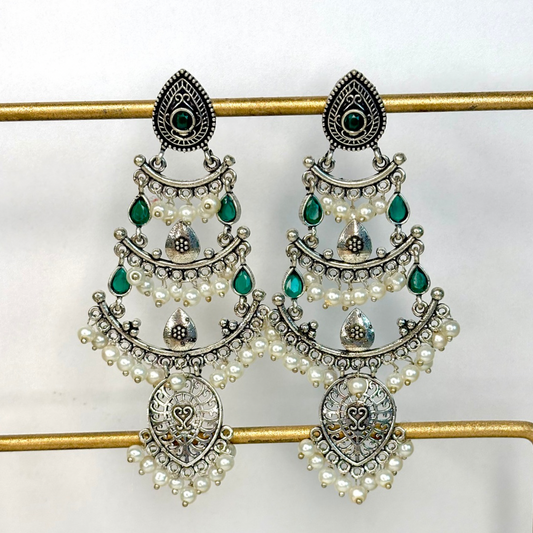 Mehrbaan jhumka Green