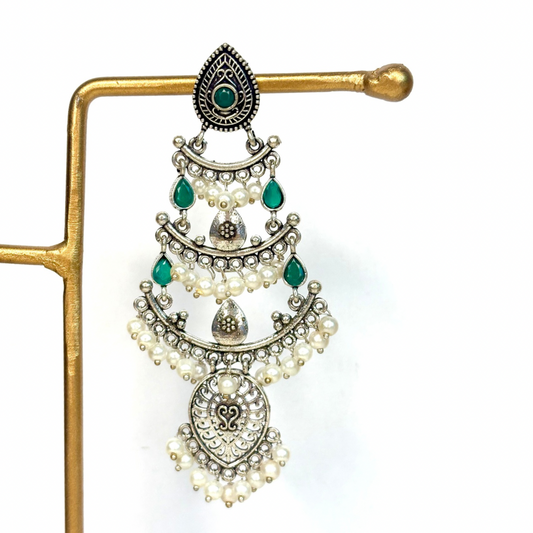 Mehrbaan jhumka Green