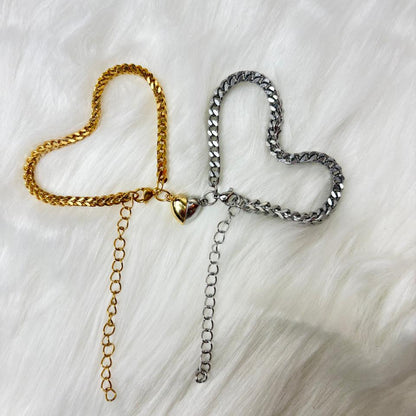 Silver Couple Bracelet