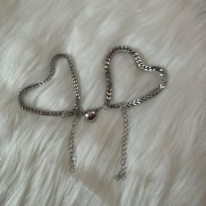 Silver Couple Bracelet