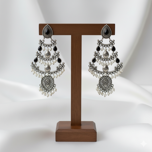 Mehrbaan Jhumka – Black